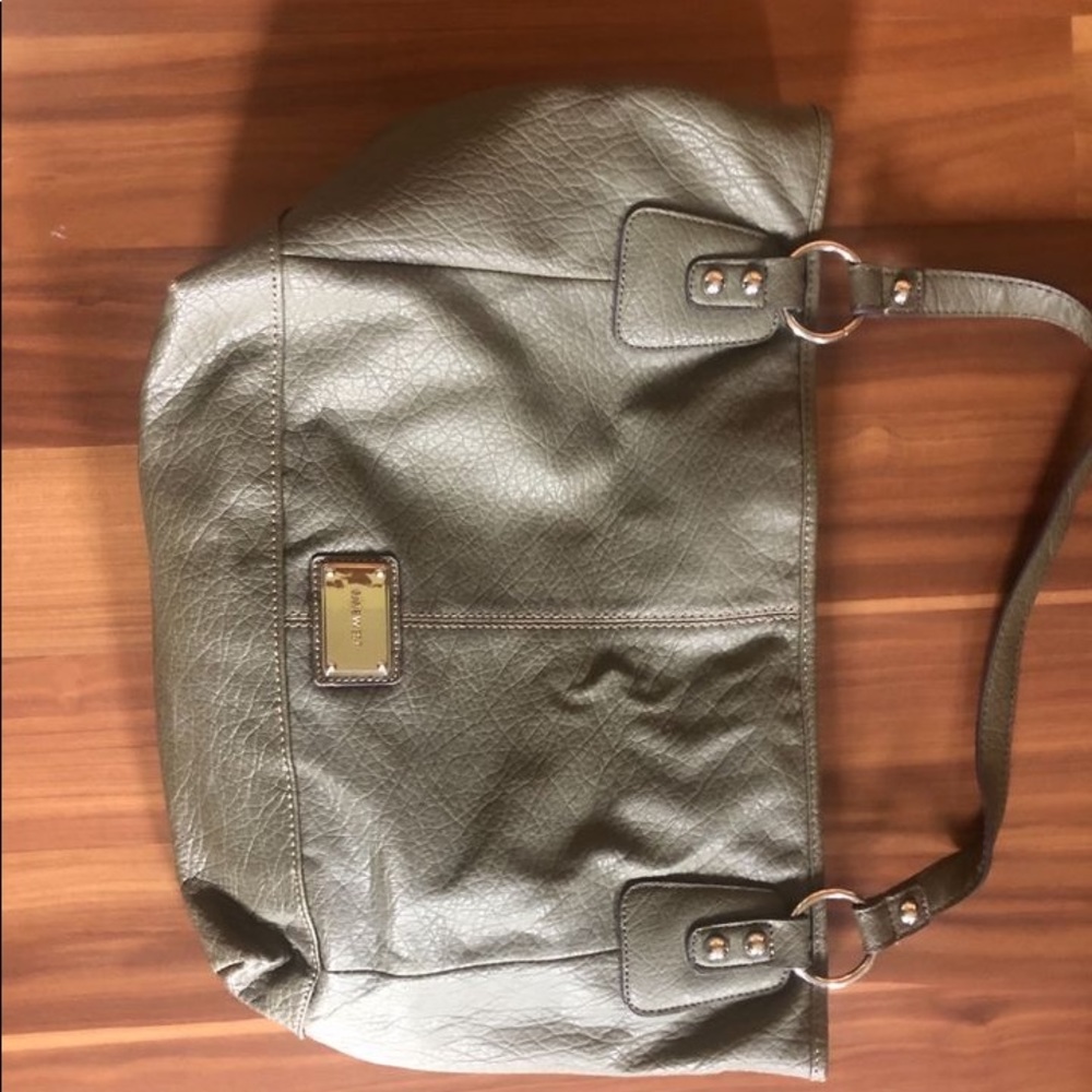 Nine West grey/green shoulder bag